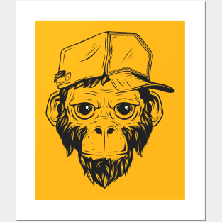 Baby Chimpanzee Posters and Art